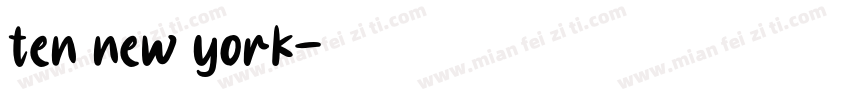 ten new york字体转换